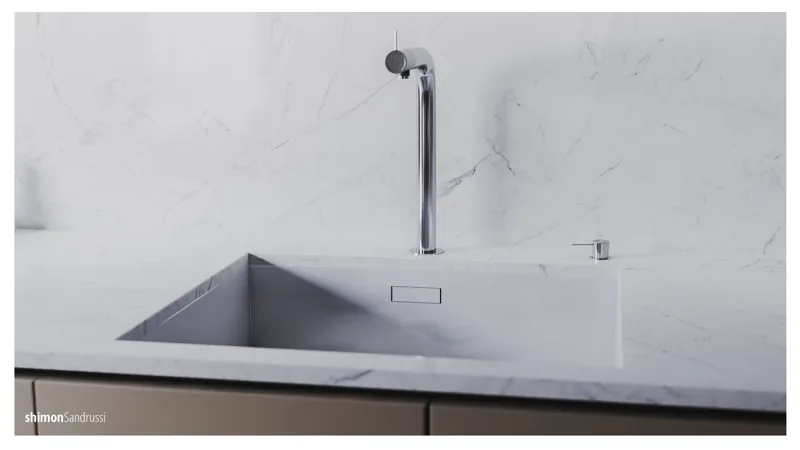 Minimal sink and faucet detail